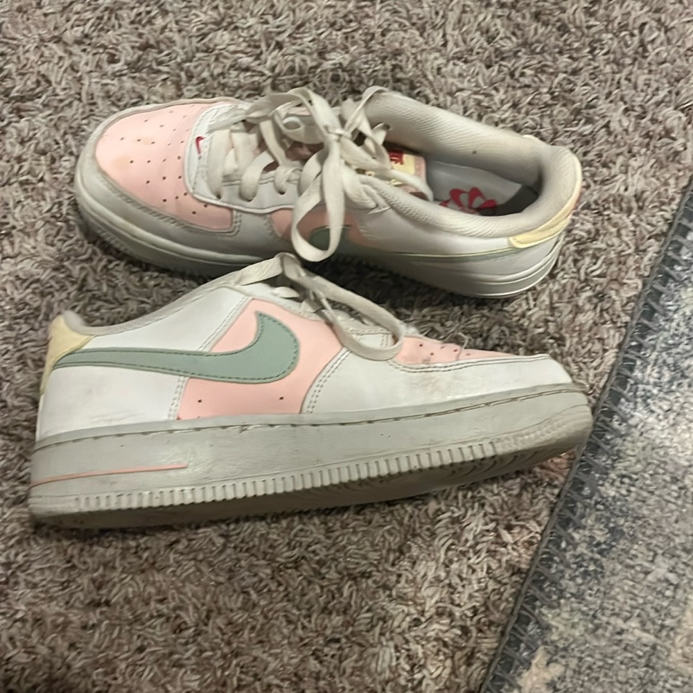 Nike Air Force 1s pastel aesthetic